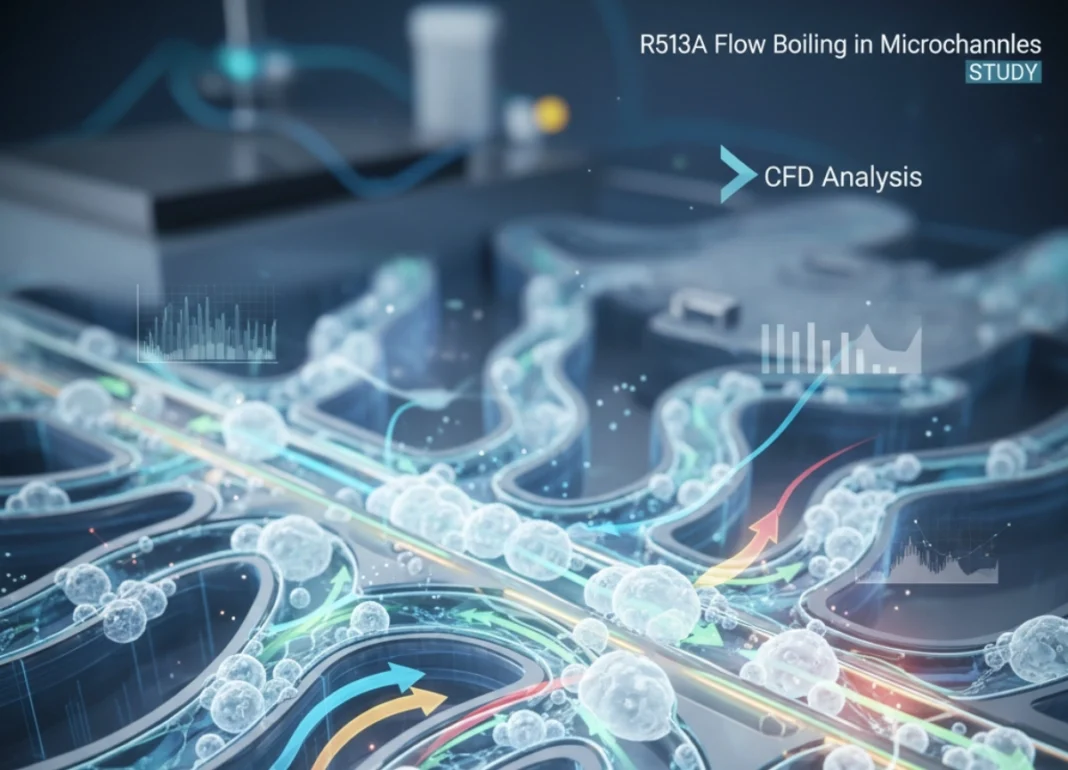 R513A: simulazione CFD del boiling in microcanali